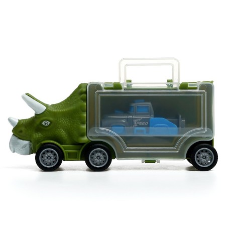Dino Carrier truck, 3 cars, launch station, accessories-2