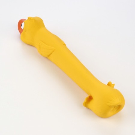 Bruttail toy for dogs from latex "Duck", 27 cm, yellow-2