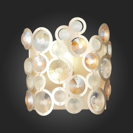 Sconces st. SL1172.201.01. Namio. 1x60 W, E14, 19x20 cm, golden color-2