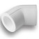 Aqualink square, polypropylene, d = 25 mm, 45 °