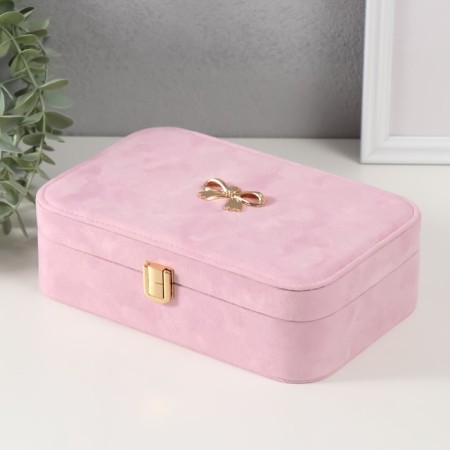 Textile box for jewelry "Bant" Direct pink 22x14.5x7 cm-3