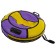 Tubing-vatrushka "Comfort", case diameter 90 cm, color mix