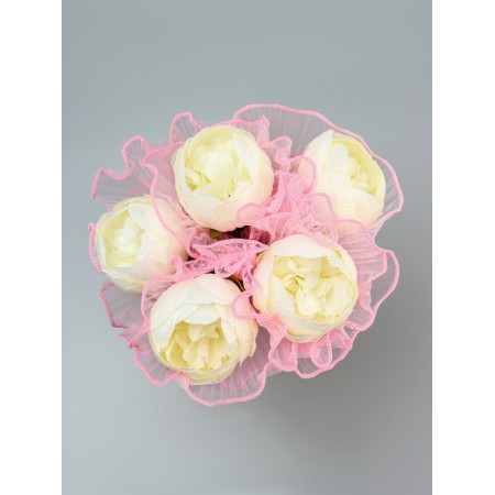 Floristic material for bouquets, pink, 28cm*4m
