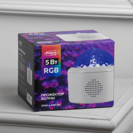 Light device "Waves" 10.5 cm, laser, speaker, remote control, glow of multi, 5 V-11