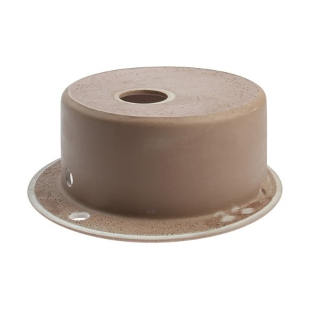 Curler for a kitchen made of stone Zein 50/Q9, D = 467 mm, round, overflow, Terracotta color-2