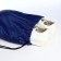 A bag for shoes on a lace, "ZFTS", a reflective strip, blue color