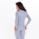 Women's thermal underwear (jumper, leggings) print wolf, light gray color, size 44