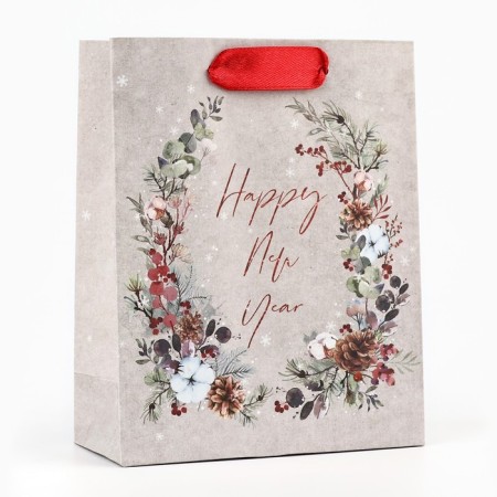 Craft vertical package “Waiting for a miracle”, S 12 x 15 x 5.5 cm, New Year-1
