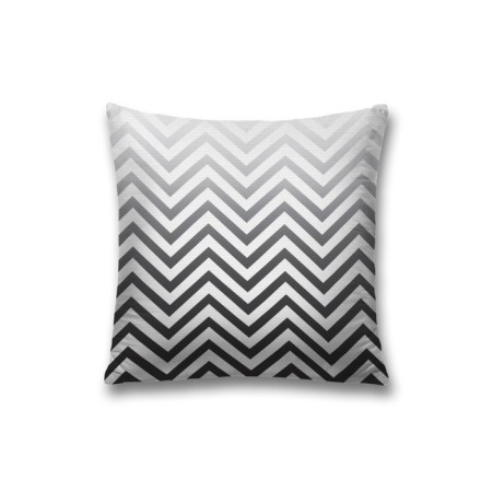 Decorative pillowcase "Zigzagi with gradient", on a zipper, size 45x45 cm