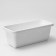 Plastic pot with a flower tray "Quadro", 6 l, white color