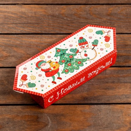 Gift box "Candy Dancing under the Christmas tree", 10 x 20 x 4.3 cm-2