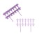 Decorative fence, 25 × 180 cm, 5 sections, plastic, lilac "classics"
