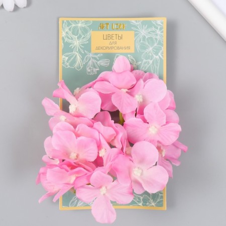 Flowers for decorating "hydrangea" pink 10x10 cm-3