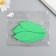 The workpiece of Foamiran "leaf" 10x3 cm, thickness. 1mm, set 10 pcs, dark green