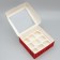 Folding box for 9 cupcakes with the window “Winter will give miracles!”, 25 x 25 x 10 cm, new year