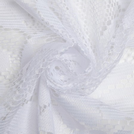 Curtain curtain without curtain tape, 160 x165 cm, white color, 100% polyester-3