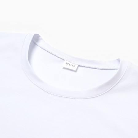 Men's T-shirt Minaku Regular Fit: White color, rr 42-5