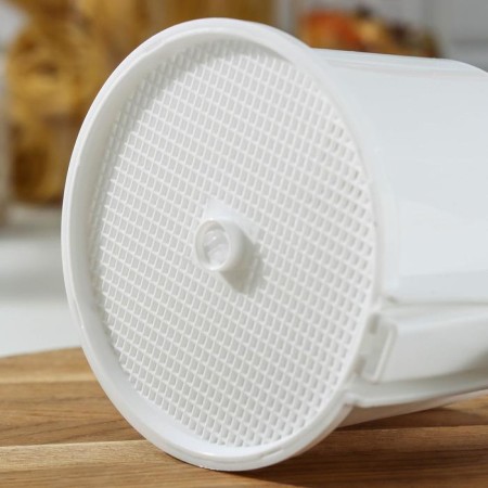 Alternative flour sifter, 630 ml, 22 × 12 cm, white color-2