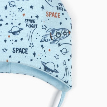 Baby hat, blue color, size 46-48-1