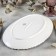 Porcelain oval porcelain Magistro "Blanche. Flower ", the color is white