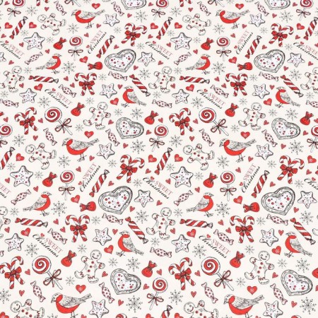 Glossy packaging paper "Christmas", bilateral, 70 x 100 cm-3