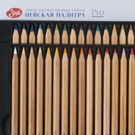 Pencils Color set of 48 colors, ZHK "Master Class", professional, in a metal pencil case-5