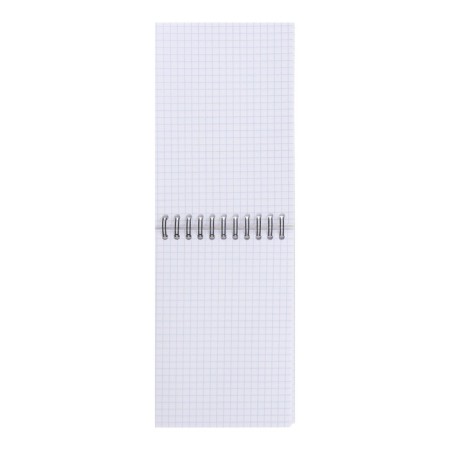Notepad for spirals A6 80 sheets, cage, Erichkrause "Life Style" Plastic coverage silk -screen films, Bellar Beliac block 100%, silver-2
