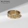 Ring Xuping Status, white color in gold, size 16