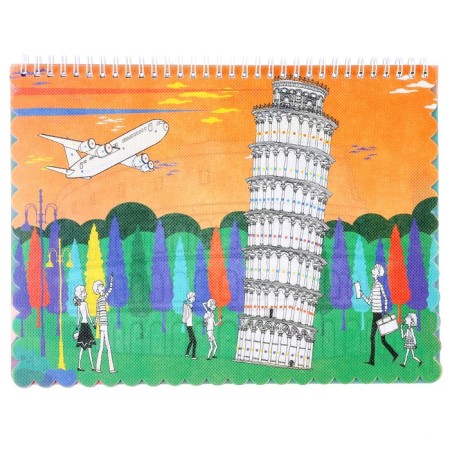 Coloring book “Sights” Street Streets 12 centers, 3D glasses, water bottle-9