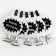 Carnival tongue "Happy Birthday" set of 5 pieces, color silver