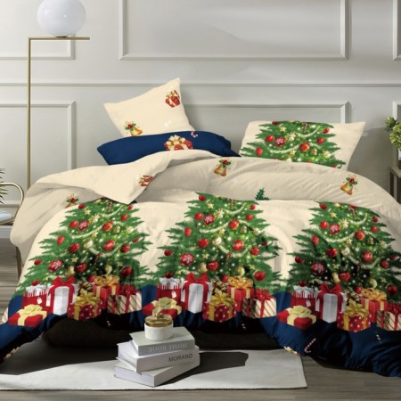 Bed linen 1.5p, size 145x215, 150x215, 70x70 2pcs calico 120g 100% cotton