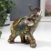 Souvenir Polystone "Elephant in Blue Popone with sapphires" MIX 14x13x6 cm