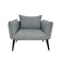 The Naples chair, without a mechanism, velor, color gray color