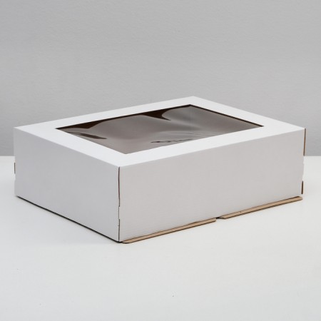 Confectionery packaging with a window, 39 x 29 x 12 cm