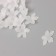 Beads for creativity plastic "Petunia White matte" set 40 pcs 2x2 cm