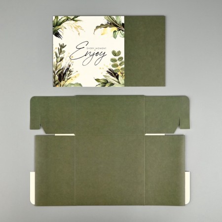 Gift folding box, packaging, "Enjoy", 14 x 14 x 8 cm-6
