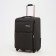 Small 20 suitcase, lightning department, code castle, 3 wheels, 2 outer pockets, brown color