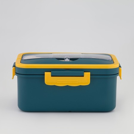 Lunch box, 1.3 l, with instruments, 12 x 8.6 x 20 cm, turquoise