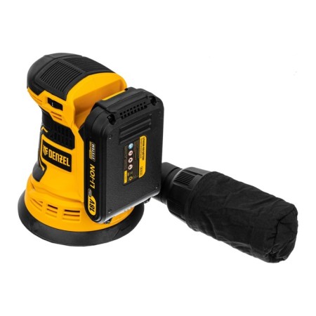 Grinding eccentric battery battery Denzel COS-125, 18 V, 2 Ach, Li-Ion-3