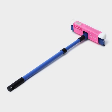 Workshop with a telescopic metal stained handle and a share of the shade, 20 × 49 (75) cm, foam rubber, blue color-9