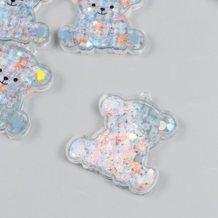 Shakeker for the work of acrylic "Bear in the cell" with a glitter of 0.5x4.7x5 cm-1