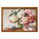 Tapestry "Piones in a vase" 42*62 cm frame mix