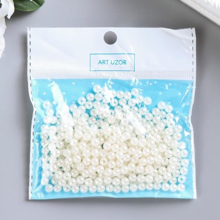 Beads for creativity plastic "Pearls" set 20 g d = 0.5 cm-3