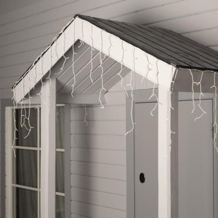 Garland "fringe" 4 × 0.6 m, IP44, white thread, 180 LED, glow of multi, 8 modes, 220 V-2