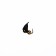 Mormyshka crap black, lime eyes + ball gold, weight 0.68 g