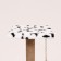 House for cats with a claw, with a site and shelf, 65 x 51 x 173 cm, Dalmatian