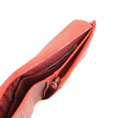 Wallet, button, 6 pockets, 1 section for trifles, n/k scarlet fleet/red crocodile-2