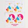 Set for creating a toy made of felt "unicorn", with perforation and filler