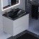 Snow -out sink Uperwood Elen, 65 cm, with a decorative lid, black metal