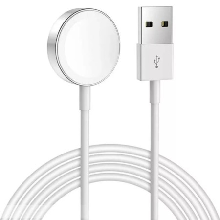Hoco CW39, MAGSAFE, Magnet, USB, 1 A, 1.2 m, white wireless charger.-4